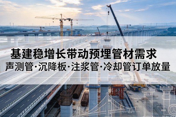 福鼎基建稳增长带动预埋监测管材需求，声测管、沉降板、注浆管订单持续放量