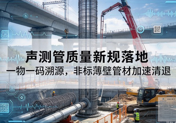 福鼎声测管质量新规落地，一物一码溯源，非标薄壁管材加速清退