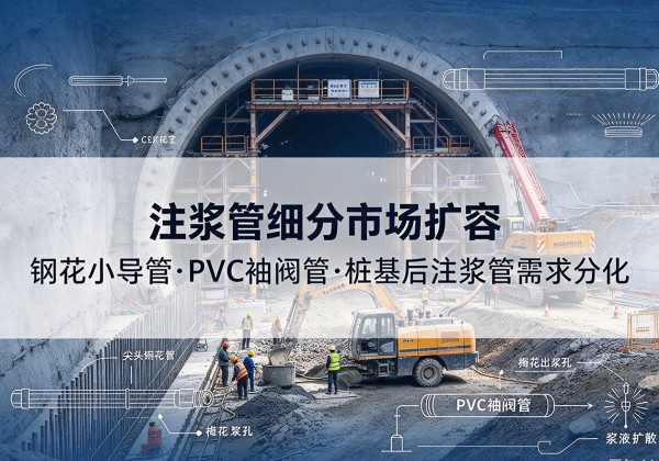 福鼎注浆管细分市场扩容，隧道钢花小导管、PVC 袖阀管、桩基后注浆管需求分化